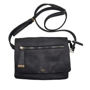 Tutilo New York Black Vegan Leather Crossbody Purse